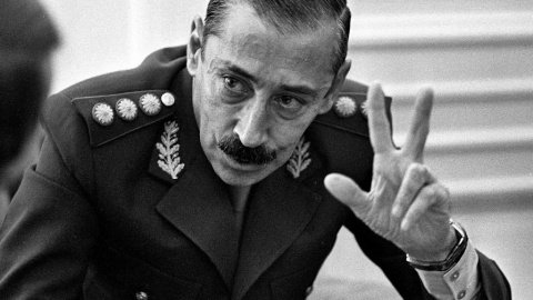 El dictador argentino Jorge Rafael Videla.