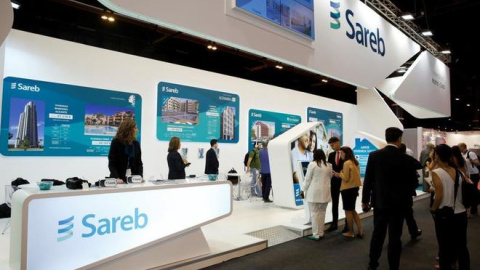 Stand de la Sareb en el Salon Inmobiliario de Madrid.