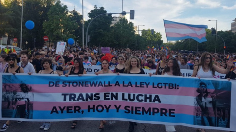 Manifestación del Orgullo en Madrid, junio de 2019. /ÁLEX BLASCO GAMERO