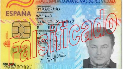 DNI falsificado con la foto del actor / Europa Press