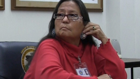 Phyllis Young, líder amerindia y miembro de la Nación Dakota-Lakota.