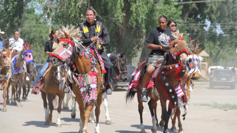 Desfile de Oglala Nation.