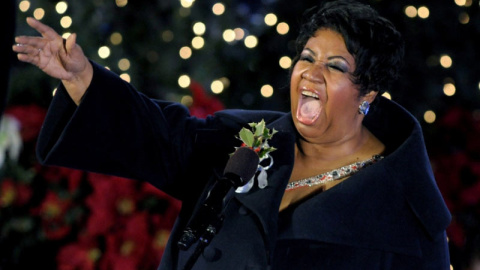 Aretha Franklin durante una actuación en directo hace unos años. | EFE (ARCHIVO)