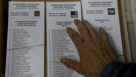 Papeletas electorales para las próximas elecciones municipales del 28 de mayo.