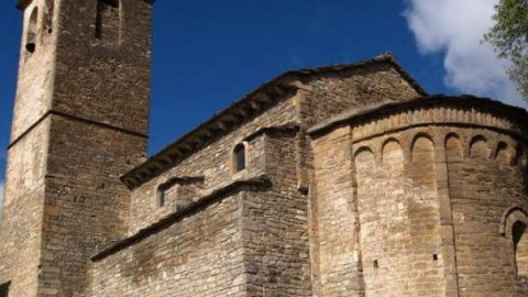 La iglesia de Badaguas, en la Jacetania, es una de las inscritas por el obispado de Jaca a su nombre.