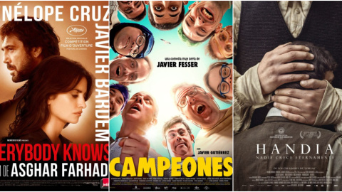 Carteles de las películas aspirantes a los Oscar, 'Todos lo saben', 'Campeones' y 'Handía'