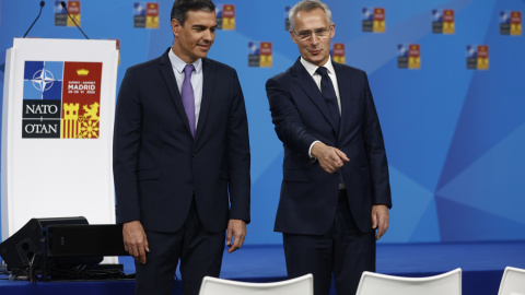 Pedro Sánchez y Jens Stoltenberg