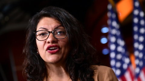 15.07.2019. / Rashida Tlaib habla durante la conferencia de Demócratas en el Congreso de Estados Unidos. REUTERS/Erin Scott