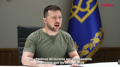 Zelenski pide valentía a los líderes de OTAN