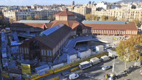 Les obres del mercat de Sant Antoni. AJUNTAMENT DE BARCELONA