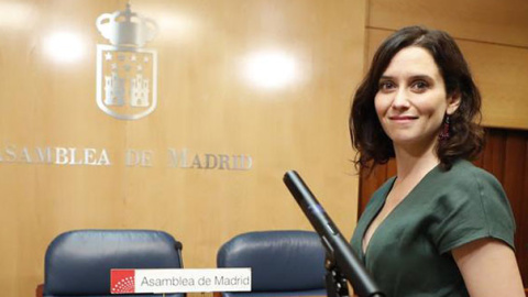 Isabel Díaz Ayuso, candidata del PP a la Presidencia de la Comunidad de Madrid. / EFE