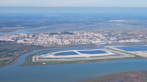 Vista de la ría de Huelva. /Pepe Cantó