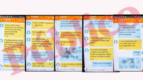 26/5/23 Mensajes de texto en otra de las conversaciones de José Luis Baltar por sms.