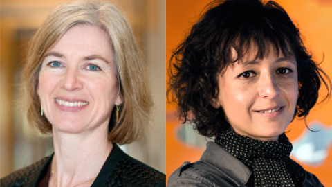 Jennifer Doudna and Emmanuelle Charpentier./ Foto- Humboldt-Stiftung/Sven Müller.