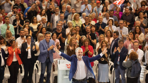 Jaume Collboni, al tancament de campanya del PSC.