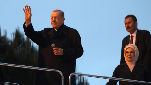 28/05/2023 - Erdogan en Estambul durante las elecciones