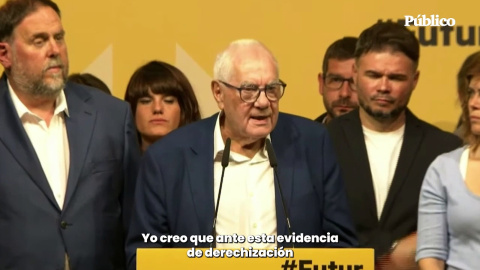 Ernest Maragall lamenta la "derechización" y la entrada de Vox al Ayuntamiento de Barcelona