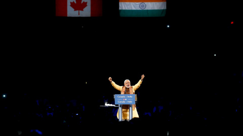 Narendra Modi hablando en una conferencia en Toronto / REUTERS