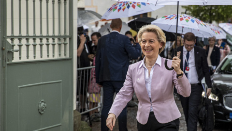 La presidenta de la Comisión Europea, Ursula von der Leyen, durante una visita a República Checa, a 1 de julio de 2022.