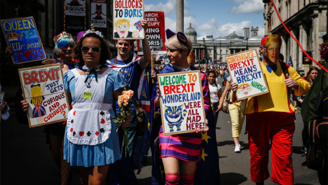 20/07/2019.- El próximo martes se conocerá el nombre del sucesor de Theresa May al frente del gobierno británico, aunque todo apunta a que Boris Johnson sea quien ocupe finalmente Downing Street. EFE/Hollie Adams