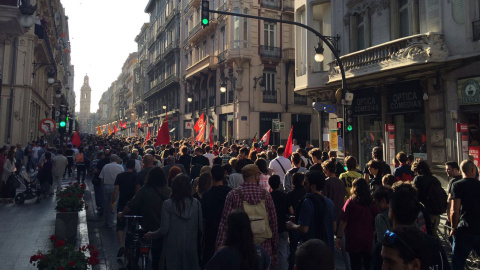 Manifestación antifascista en Valencia.- J. C