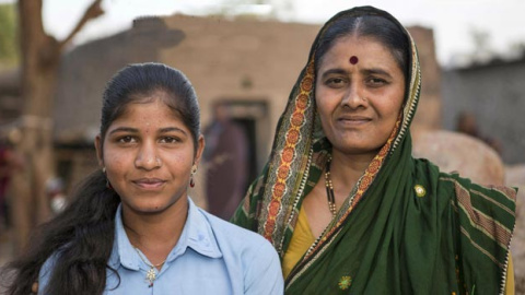 Dos mujeres devadasi del estado de Karnataka, India