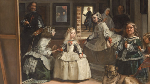 'Las meninas', de Velázquez, expuesto en el Museo del Prado.