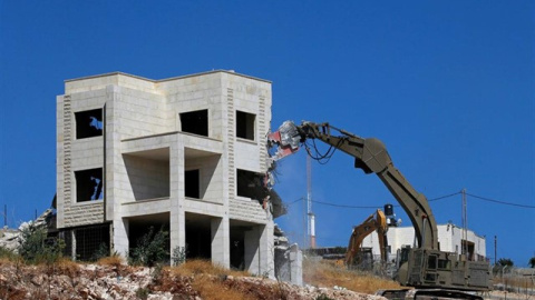 Demolición de viviendas palestinas en Jerusalén Este. Reuters