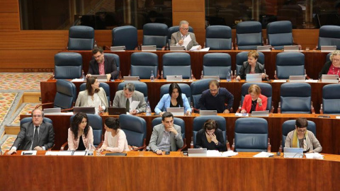 Grupo socialista en la Asamblea de Madrid.- EUROPA PRESS