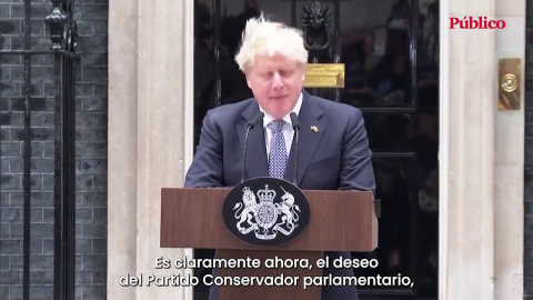 Boris Johnson confirma su dimisión: "Dejo el mejor trabajo del mundo"