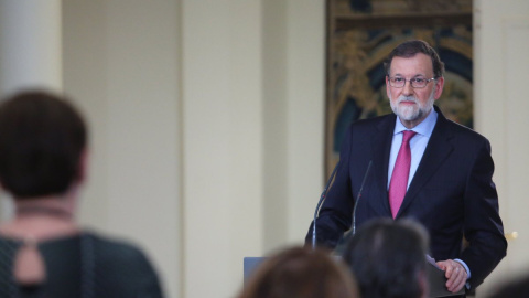 El president del Govern central, Mariano Rajoy, en la seva compareixença després del Consell de Ministres. / La Moncloa