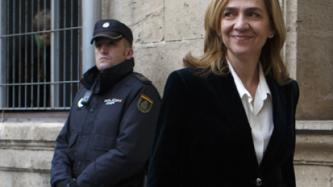 La infanta Cristina, en los juzgados de Palma.REUTERS