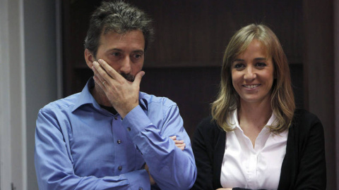 Los candidatos de Iu Madrid a Comunidad y Ayuntamiento, Tania Sánchez y Mauricio ValienteValeinte.