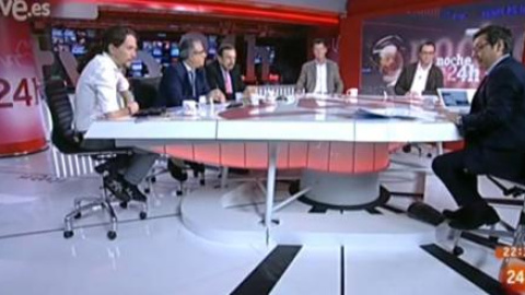 Captura de pantalla de la entrevista a Iglesias en el Canal 24 horas, el 5 de diciembre.