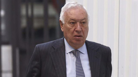 El ministro de Asuntos Exteriores, José Manuel García-Margallo, a su llegada al Congreso. /EFE