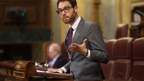 El diputado por Navarra en el Congreso, Sergio Sayas, interviene en una sesión plenaria, en el Congreso de los Diputados, a 26 de mayo de 2022, en Madrid.