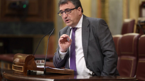 El portavoz del PNV en el Congreso, Aitor Esteban, en una sesión plenaria, en el Congreso de los Diputados, a 8 de junio de 2022.