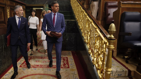 Pedro Sánchez, a su llegada a la segunda jornada del Debate sobre el Estado de la Nación, a 13 de julio de 2022.