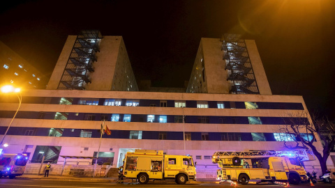 Incendio en el Hospital Puerta del Mar de Cádiz provocado por un paciente.