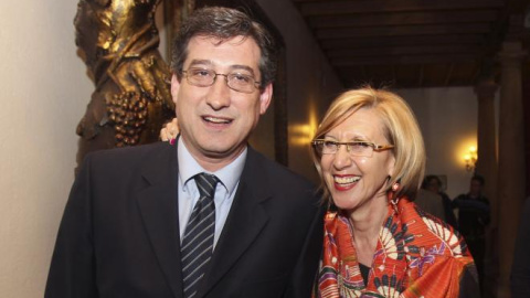 Rosa Díez e Ignacio Prendes, cuando éste todavía era diputado de UPyD en el Parlamento asturiano. Hoy lo sigue siendo, pero de Ciudadanos. Archivo EFE