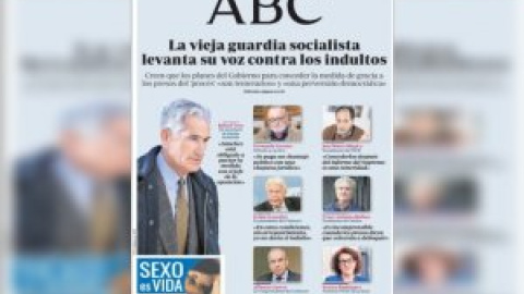 Estupefacción en redes por una portada de 'Abc' en la que Vera, condenado por los GAL e indultado, rechaza los indultos de los presos del 'procès'