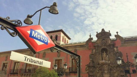 La parada de Tribunal en el Metro de Madrid. (EP)