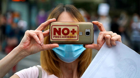 Manifestación en el hospital Niño Jesús de Madrid durante la pandemia de coronavirus // REUTERS/Juan Medina