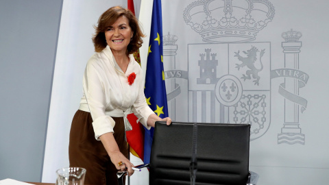 La vicepresidenta del Gobierno, Carmen Calvo. (EFE/J.J.Guillén)