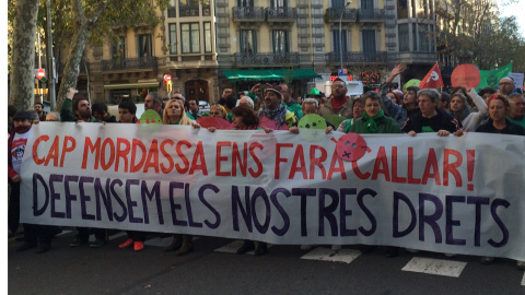 Manifestación contra la 'ley mordaza' en BCN