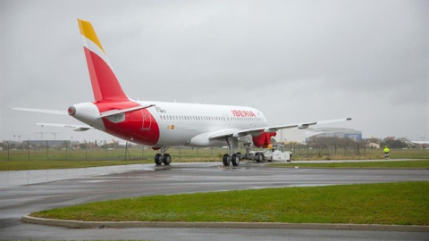 Avión de Iberia en una foto de archivo.