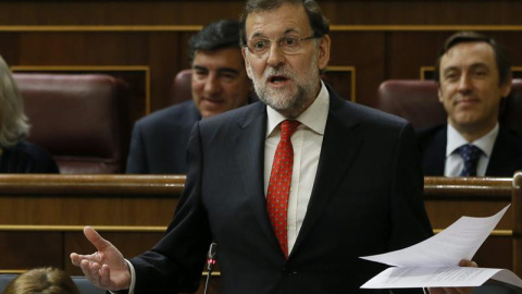 Rajoy durante su última intervención en el Congreso, el pasado 17 de diciembre. - EFE