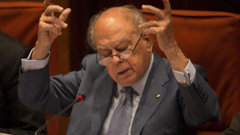 Jordi Pujol durante su comparecencia hace unos meses en el Parlament de Catalunya. /EFE