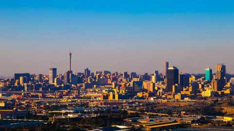 Fotografía de la ciudad de Johannesburgo, Sudáfrica.