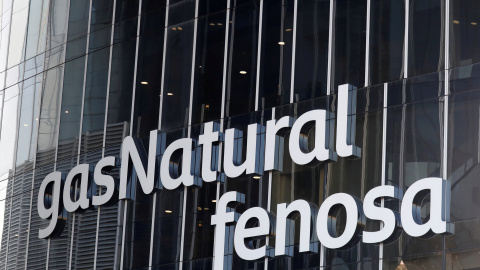 El logo de Gas Natural Fenosa, en su sede de Barcelona. REUTERS/Gonzalo Fuentes